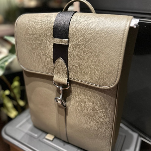 COACH BLAINE ARMY GREEN PEBBLED LEATHER BACKPACK MENS | FAST SHIPPING | NWT $598 - Picture 2 of 7